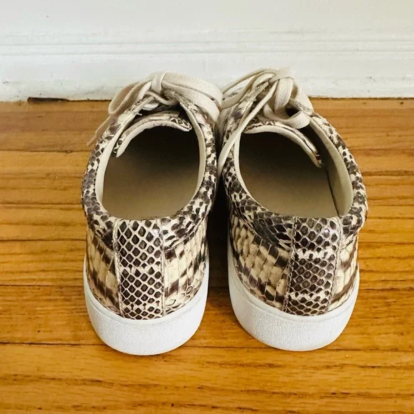 Michael Kors Snake Print Sneakers - Black and Cream - Picture 4 of 10